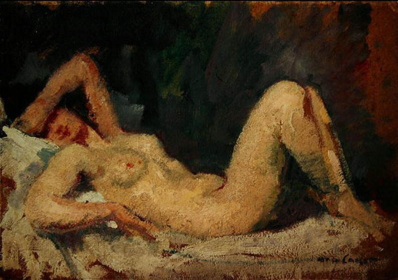 Mary Cassatt Reclining Nude